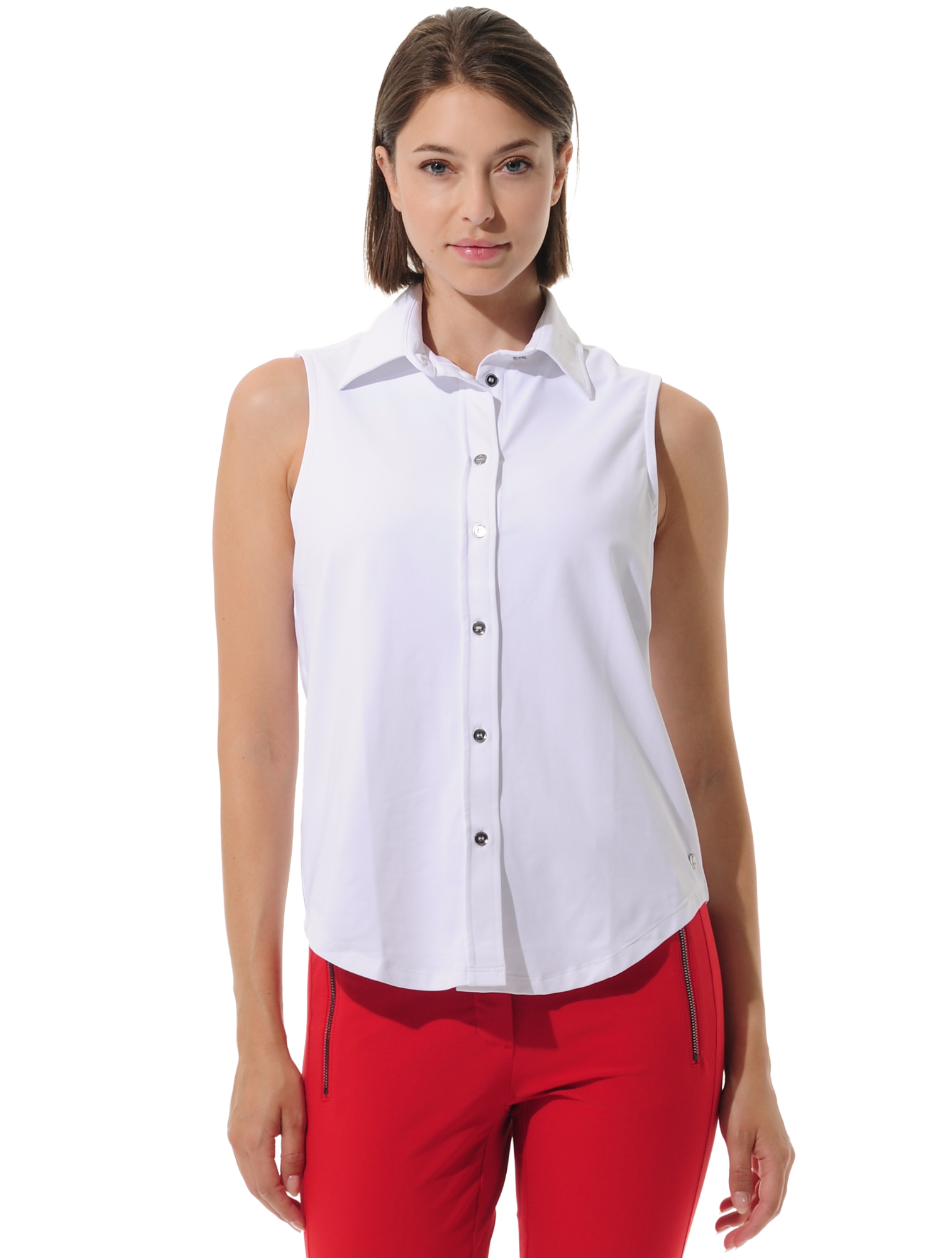 Jersey Golf Poloshirt white