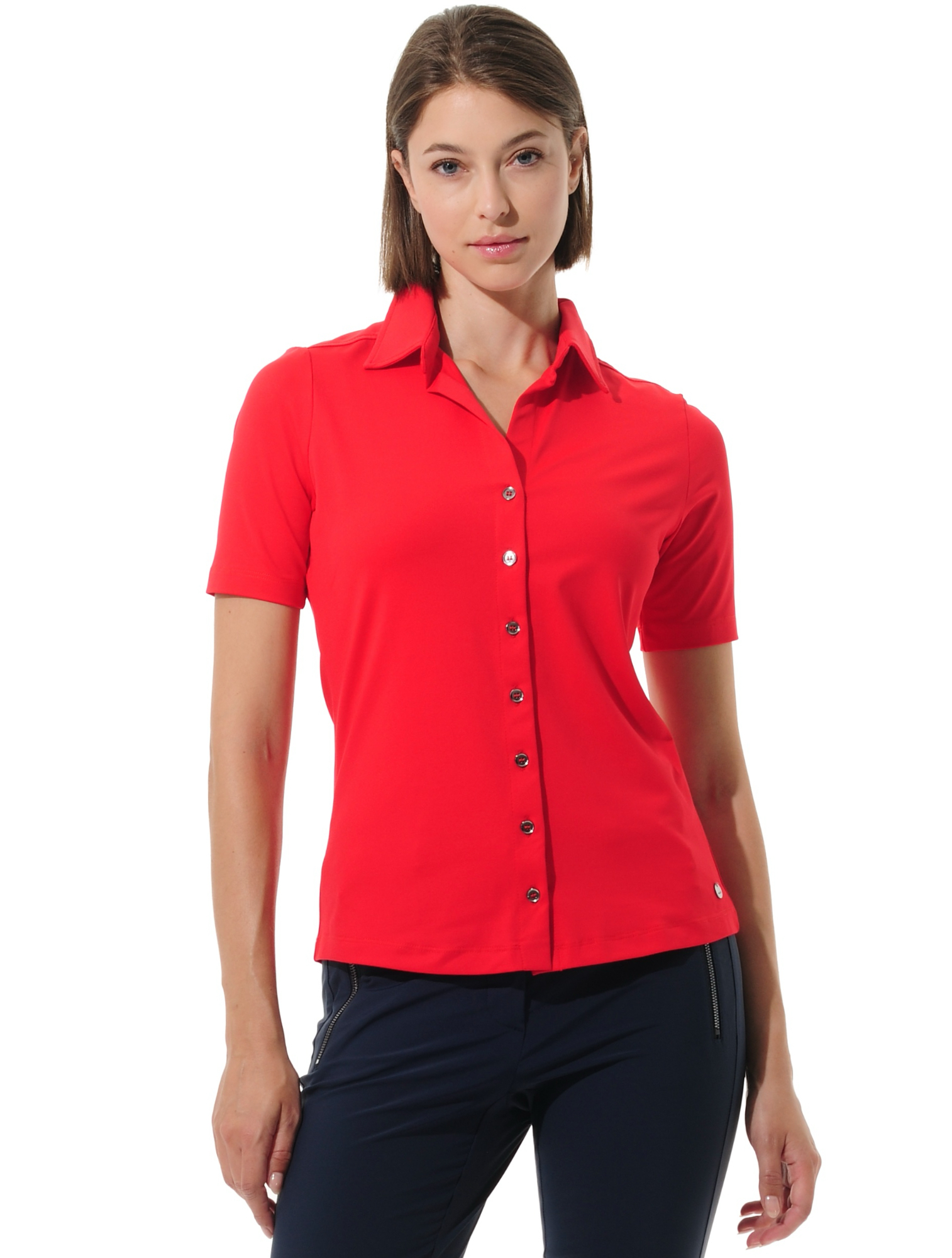 Jersey Golf Poloshirt red