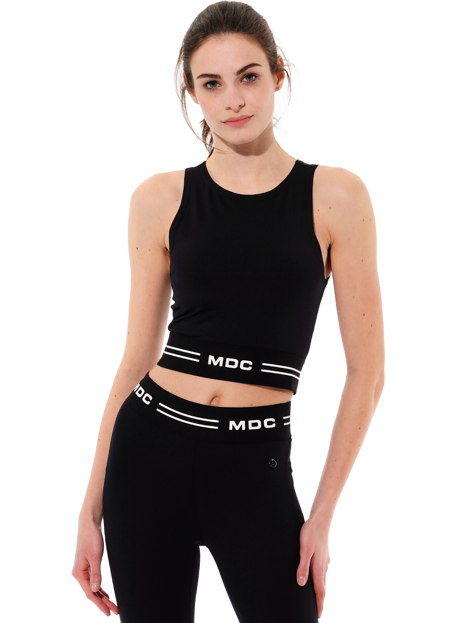 Meryl Crop Top black/white