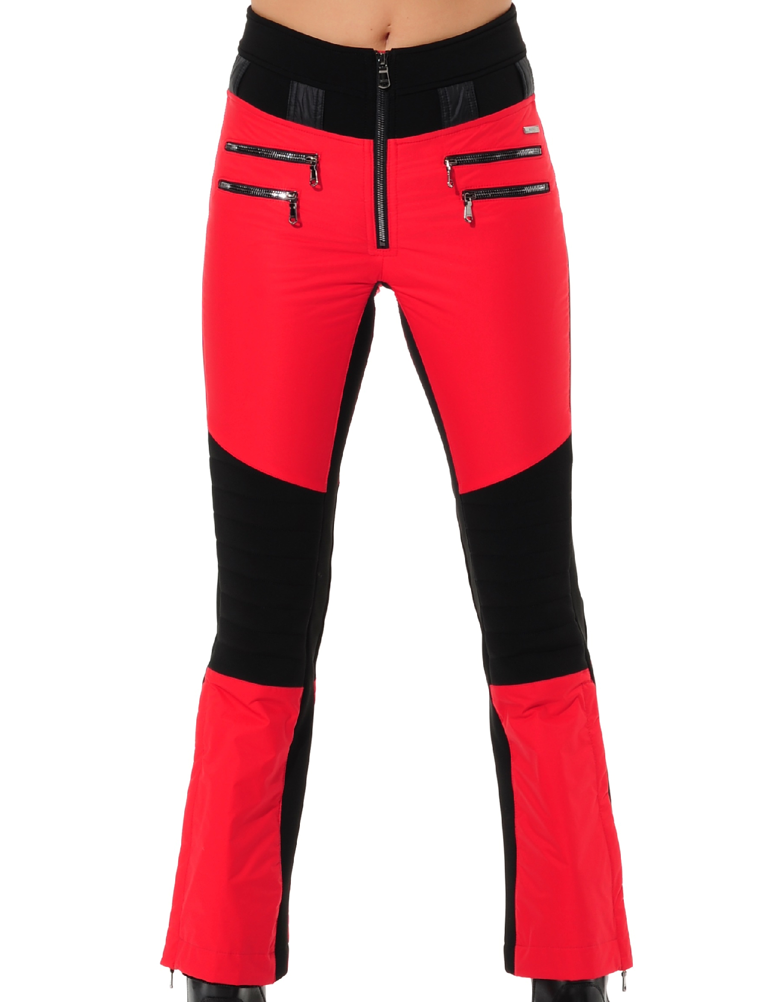 stretch ski pants red/black, 36