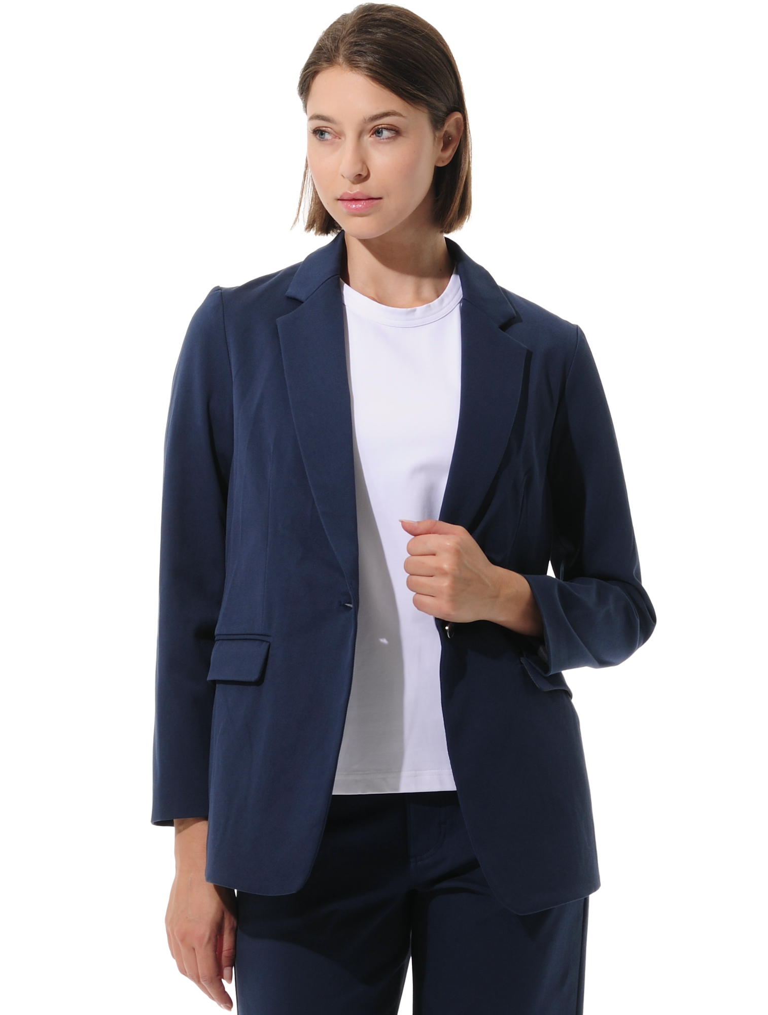 Denim stretch blazer navy 