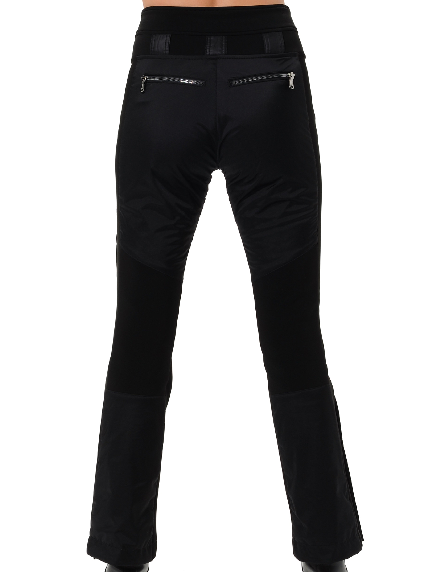 stretch ski pants white/black