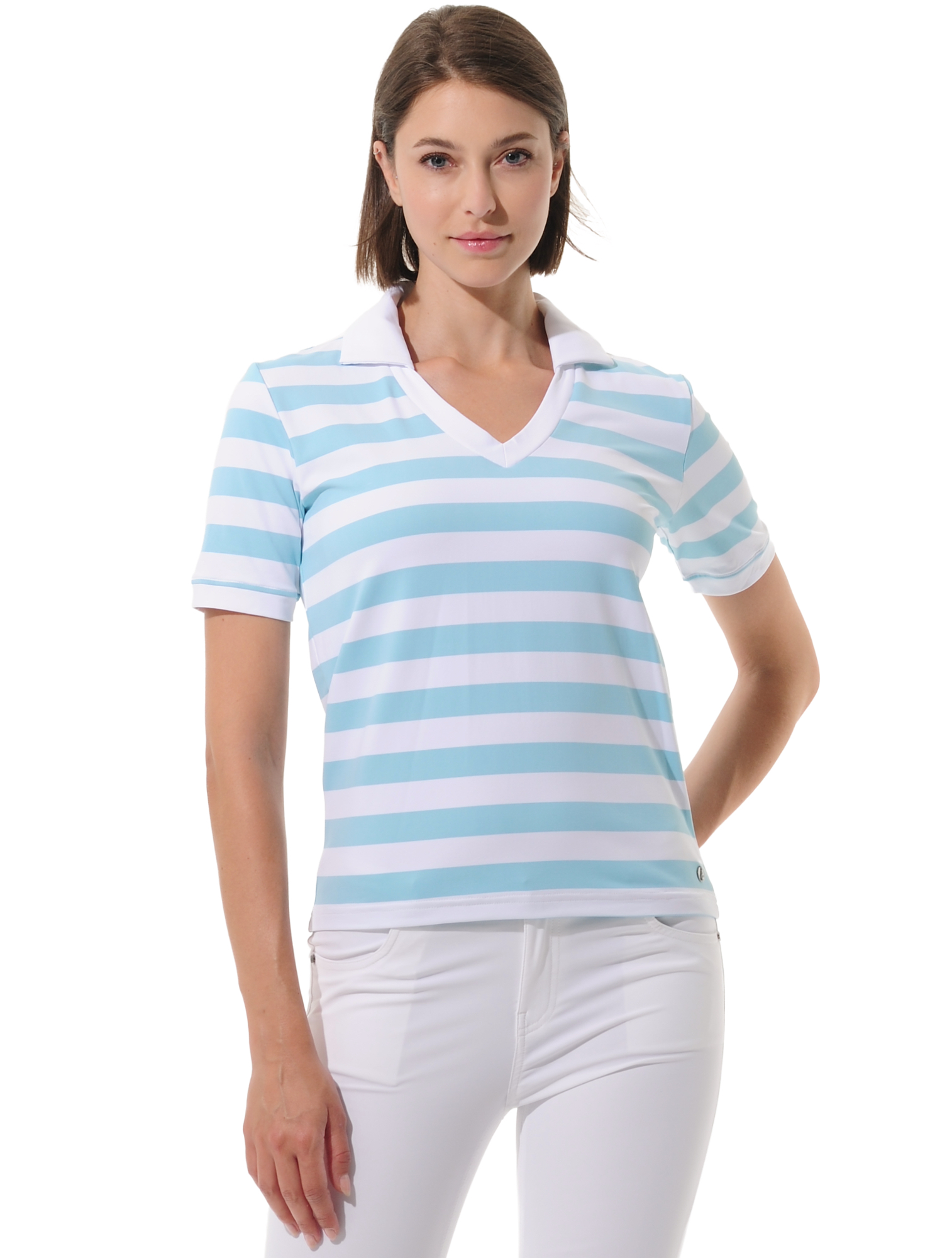 Yachting Print Golf Poloshirt sea