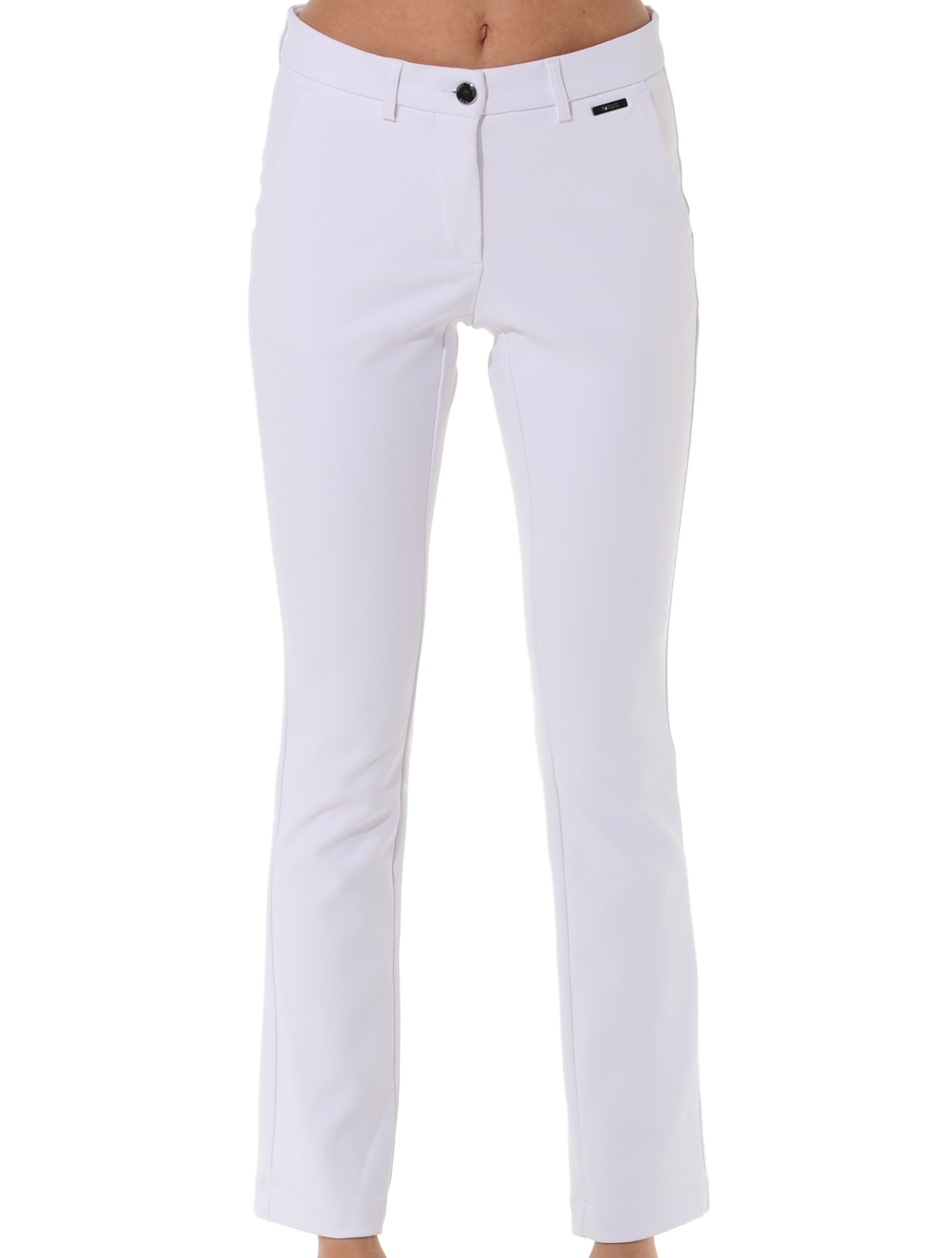 shape stretch long thermo chinos white