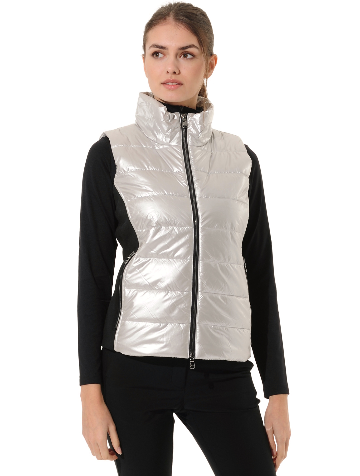 Glossy vest silver 