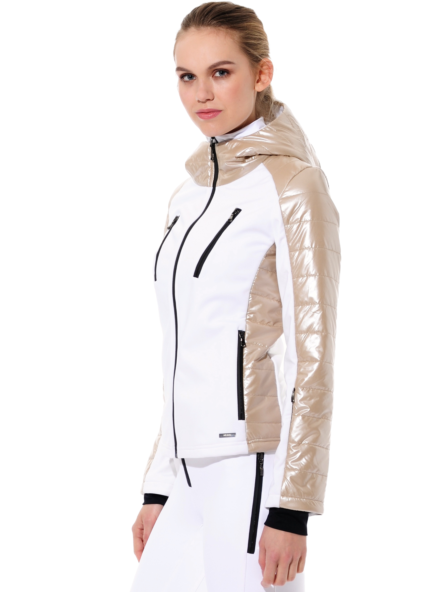 Power Stretch Hybridjacke white/platinum