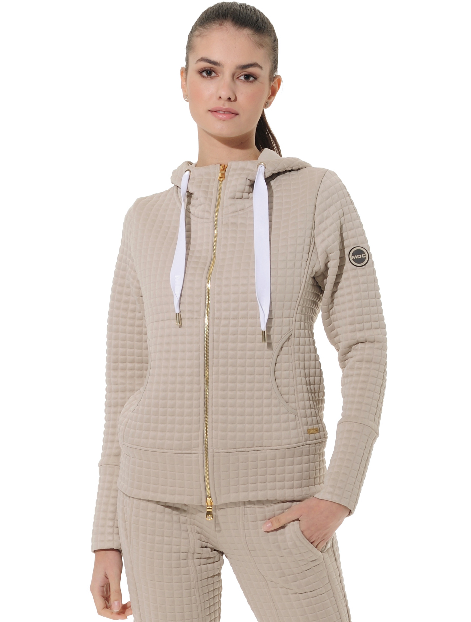 Veruno Hoodie light taupe