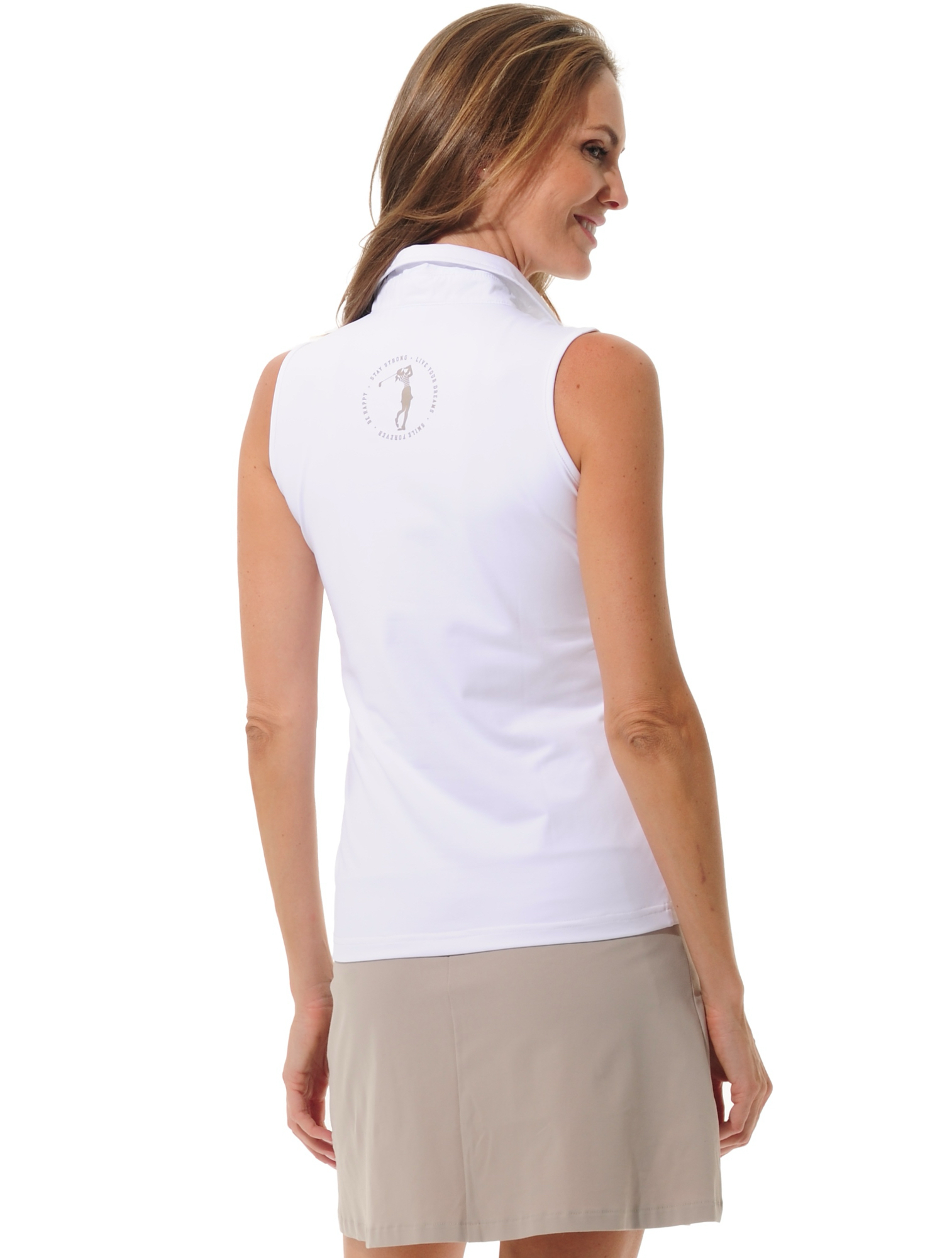 Jersey Golf Poloshirt white