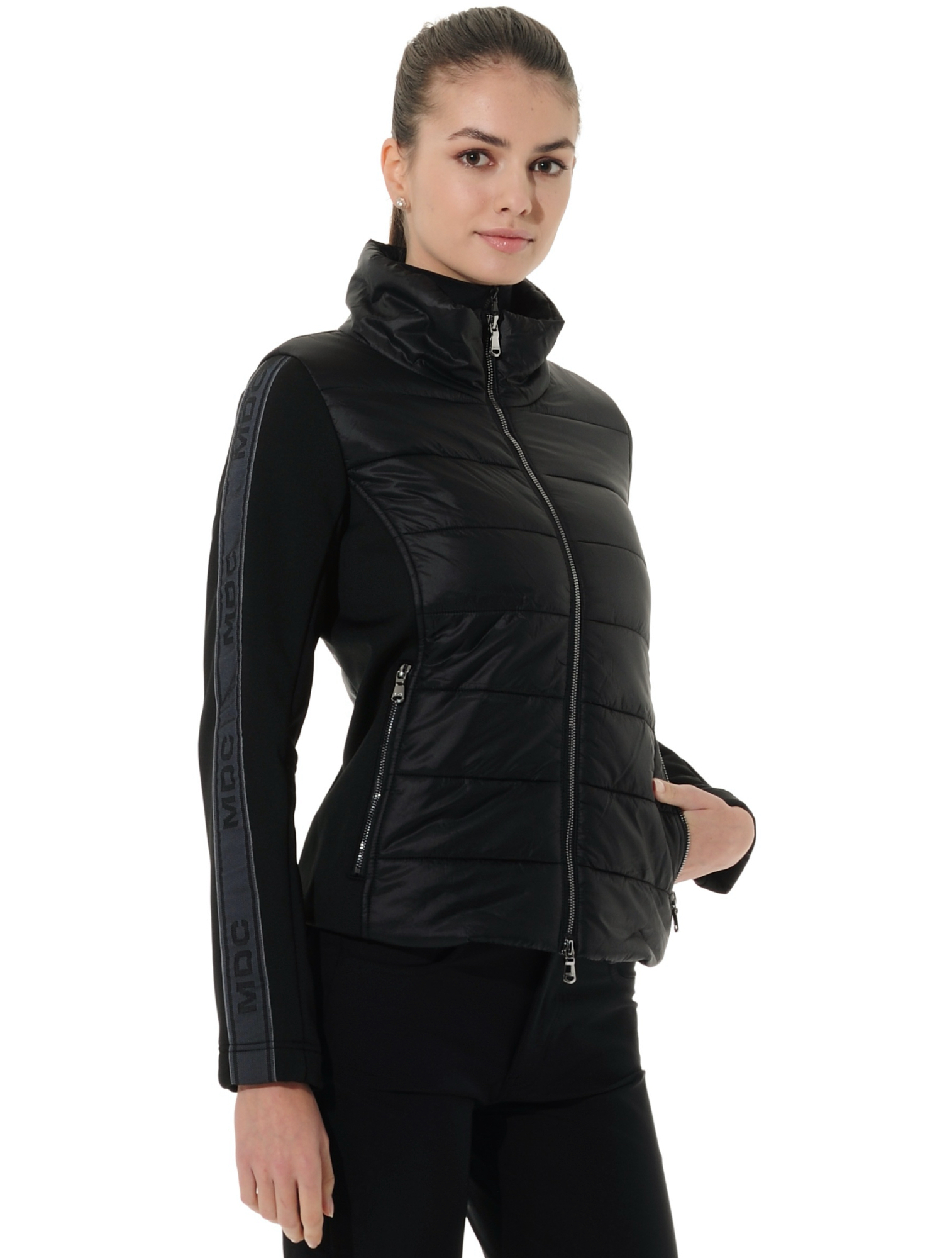 power stretch hybrid jacket black 