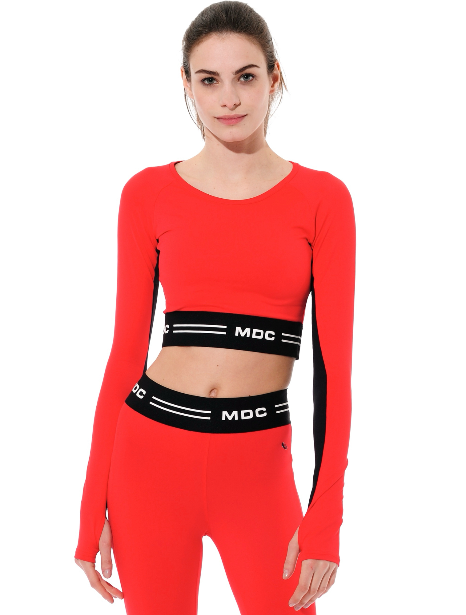 Meryl Crop Top red/black