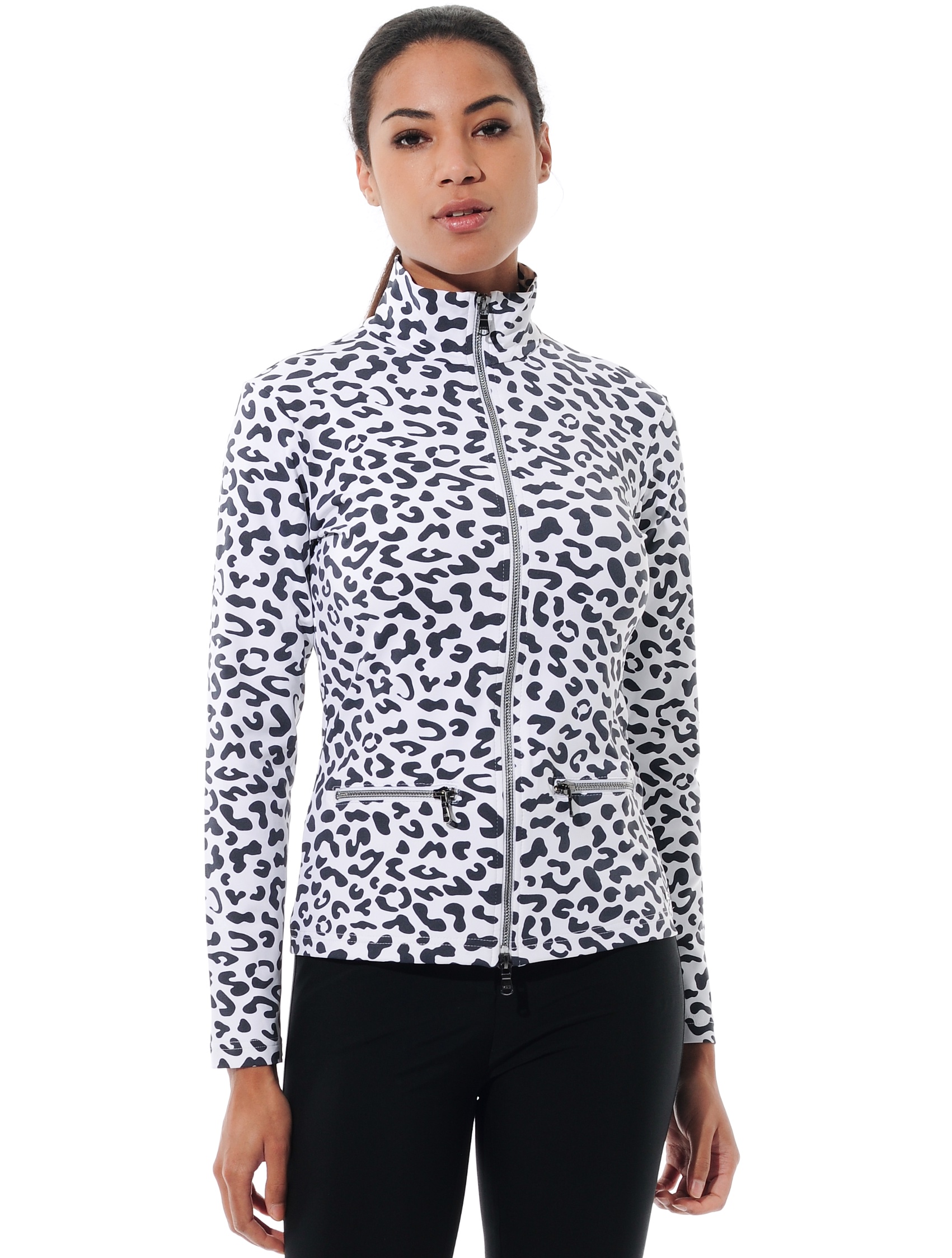 Jaguar print jacket black/white 