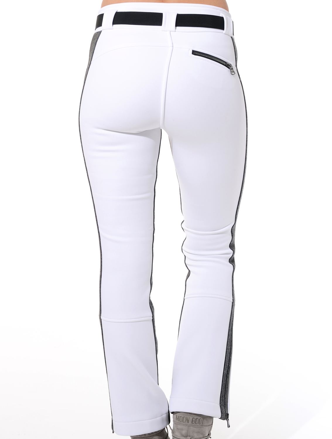 4way stretch Schoeller ski pants white/grey, 32