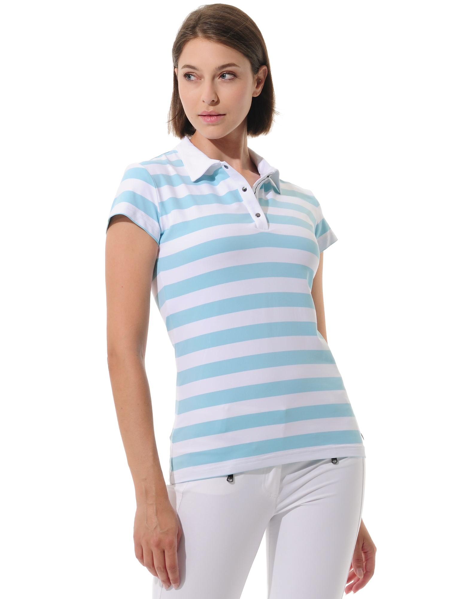 Yachting print golf polo shirt sea