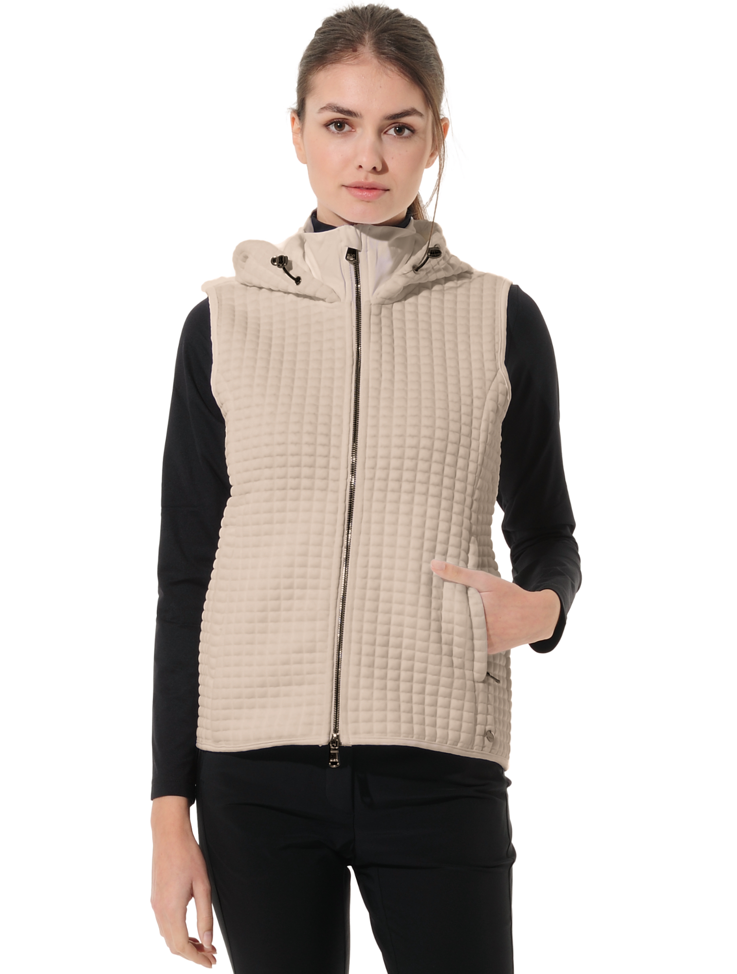 Veruno vest light taupe