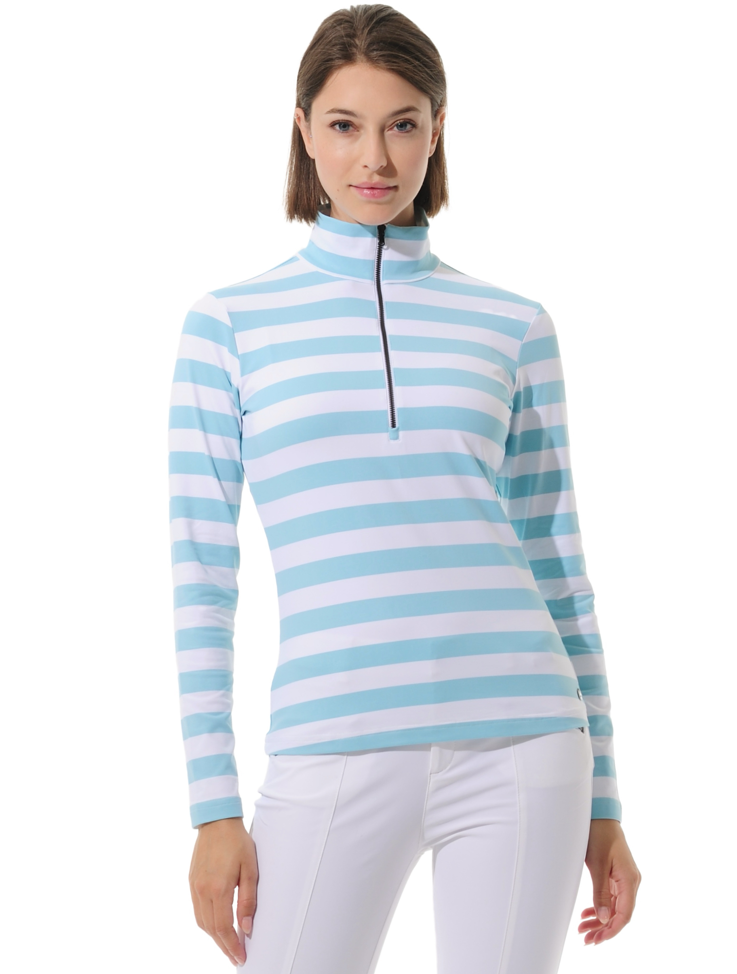 Yachting Print Zip Longsleeve sea