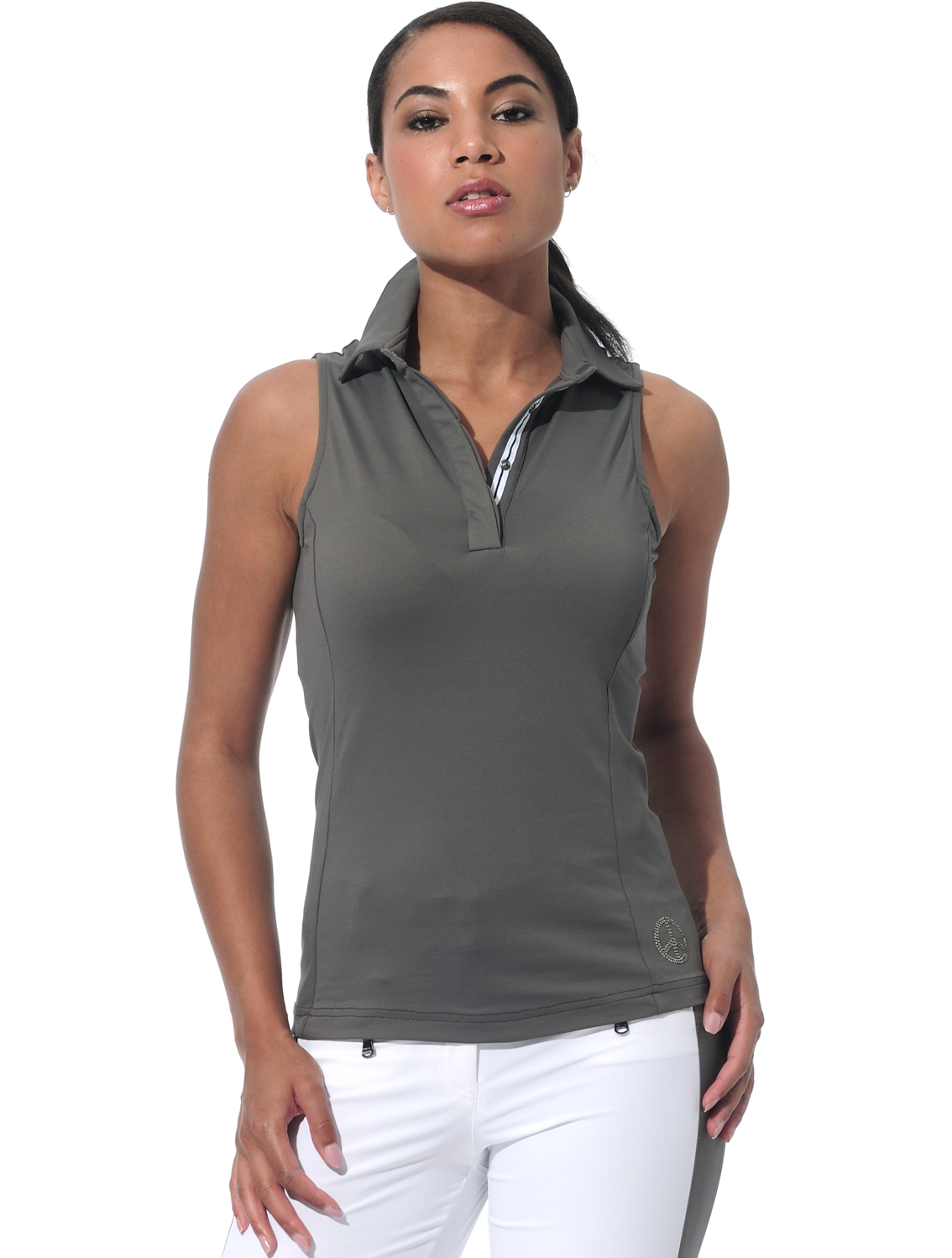 Jersey golf polo shirt steel 