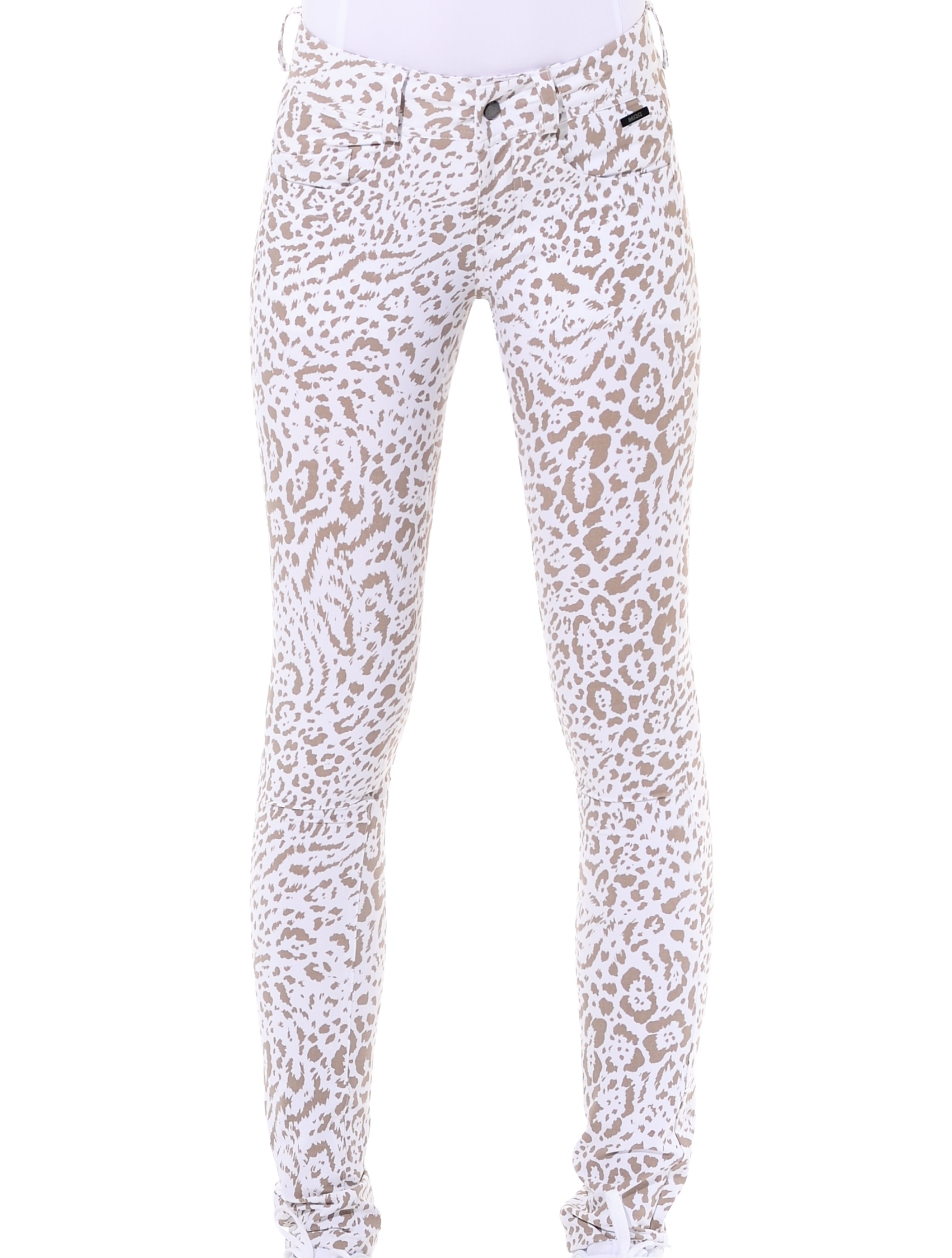 Ocelot print skinny 5pockets taupe 