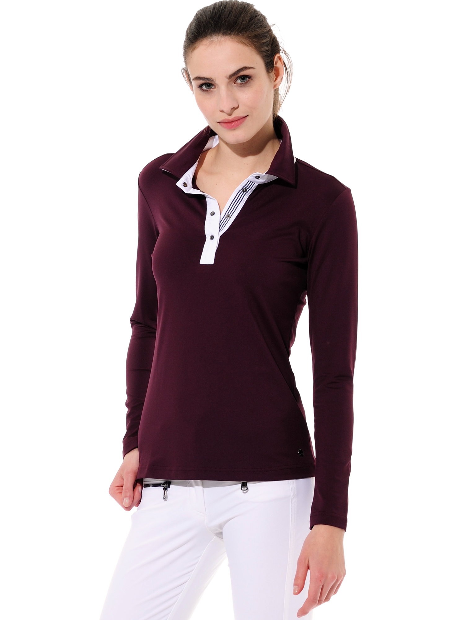 Meryl polo shirt burgundy