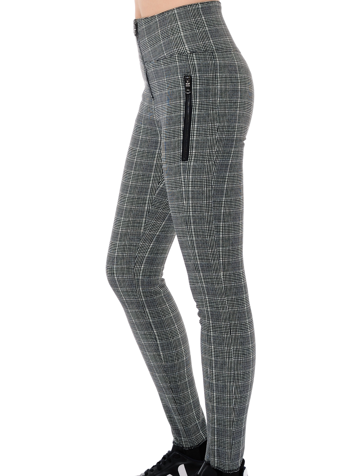 Shape Stretch Print Wedge Pants grey