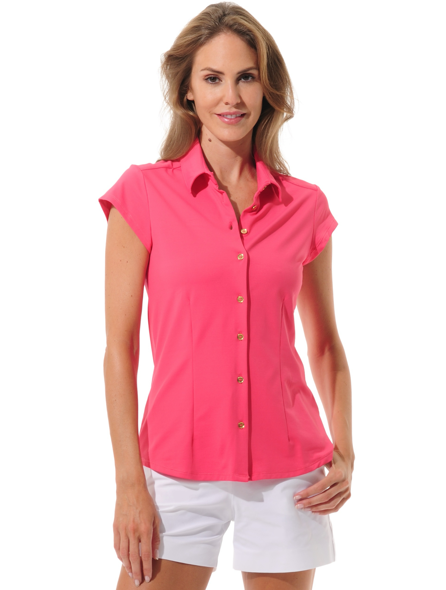 Jersey Golf Poloshirt flamingo