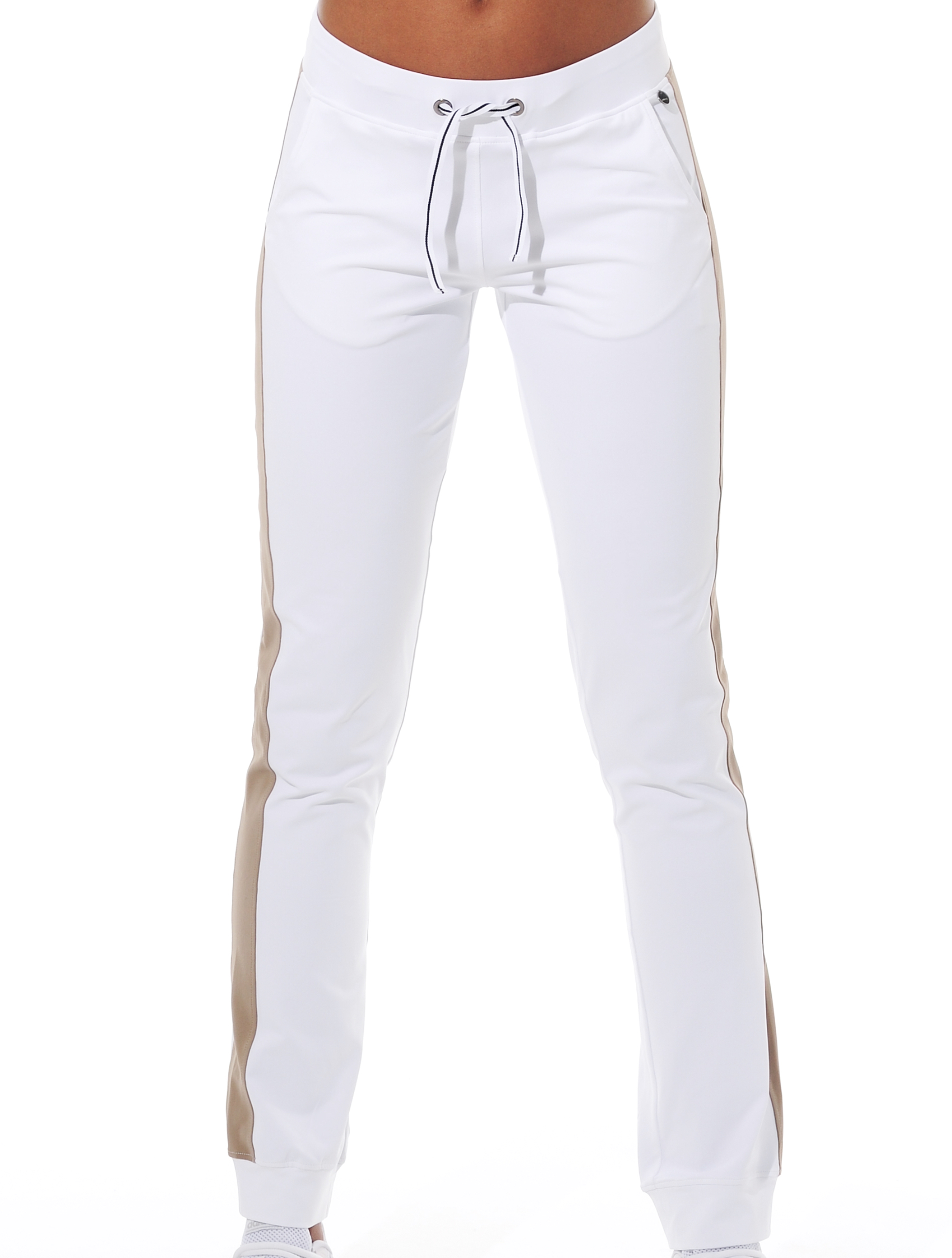 Meryl Track Pants white/taupe