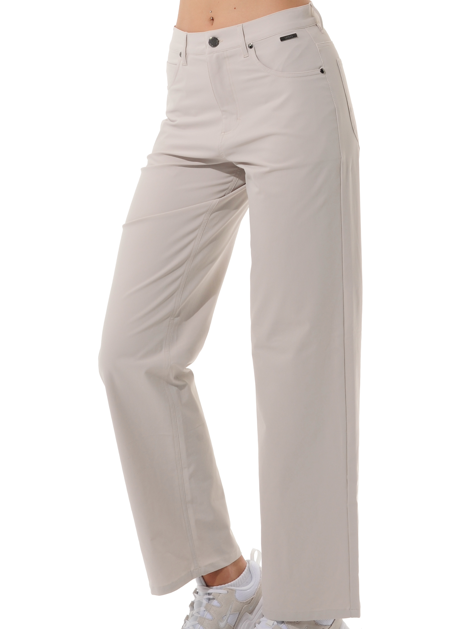 4way Stretch Wide Leg Pants linen